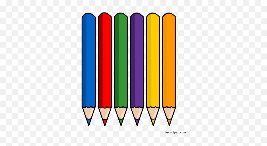Pencils Clipart Six Pencils Six Transparent Free For - Six Pencils Clipart Emoji,Pencil Clipart