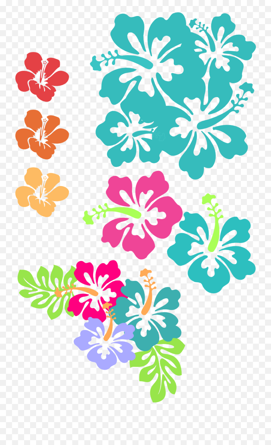 Hibiscus Clipart Teal - Hibiscus Clip Art Full Size Png Clipart Hibiscus Flower Svg Emoji,Hibiscus Clipart