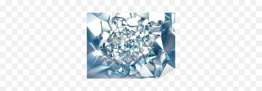 Clear Ice Blue Crystal Background Sticker U2022 Pixers - We Live To Change Crystal Clear Background Emoji,Crystal Transparent Background