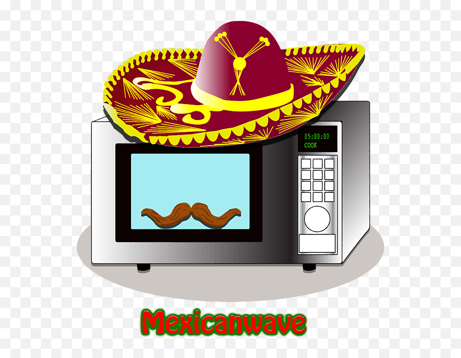 Bleed Area May Not Be Visible - Mexican Wave Pun Clipart Mexican Microwave Emoji,Microwave Clipart