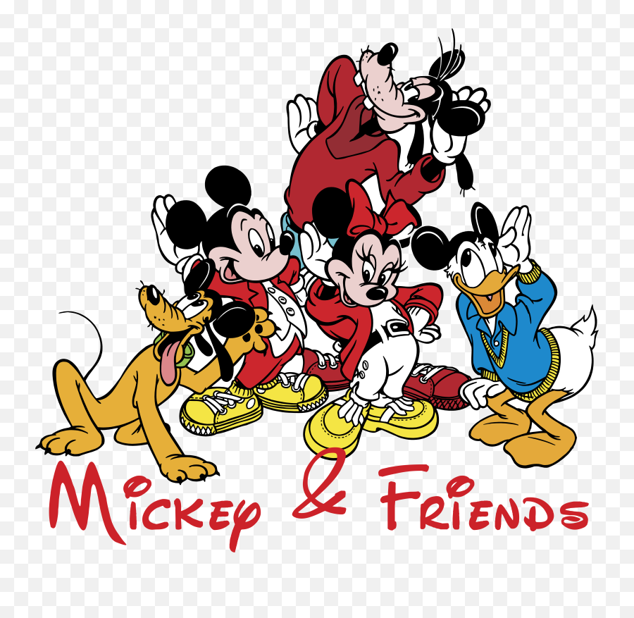 Mickey Mouse U2013 Logos Download - Mickey Mouse And Friends Vector Emoji,Mickey Mouse Logo