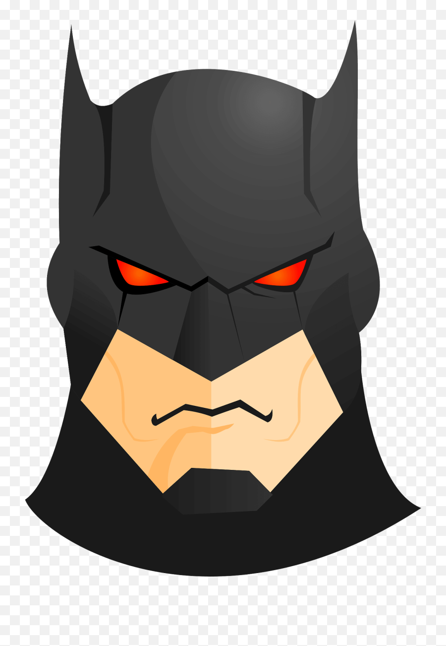Batman Head Clipart - Rosto Batman Png Emoji,Batman Clipart