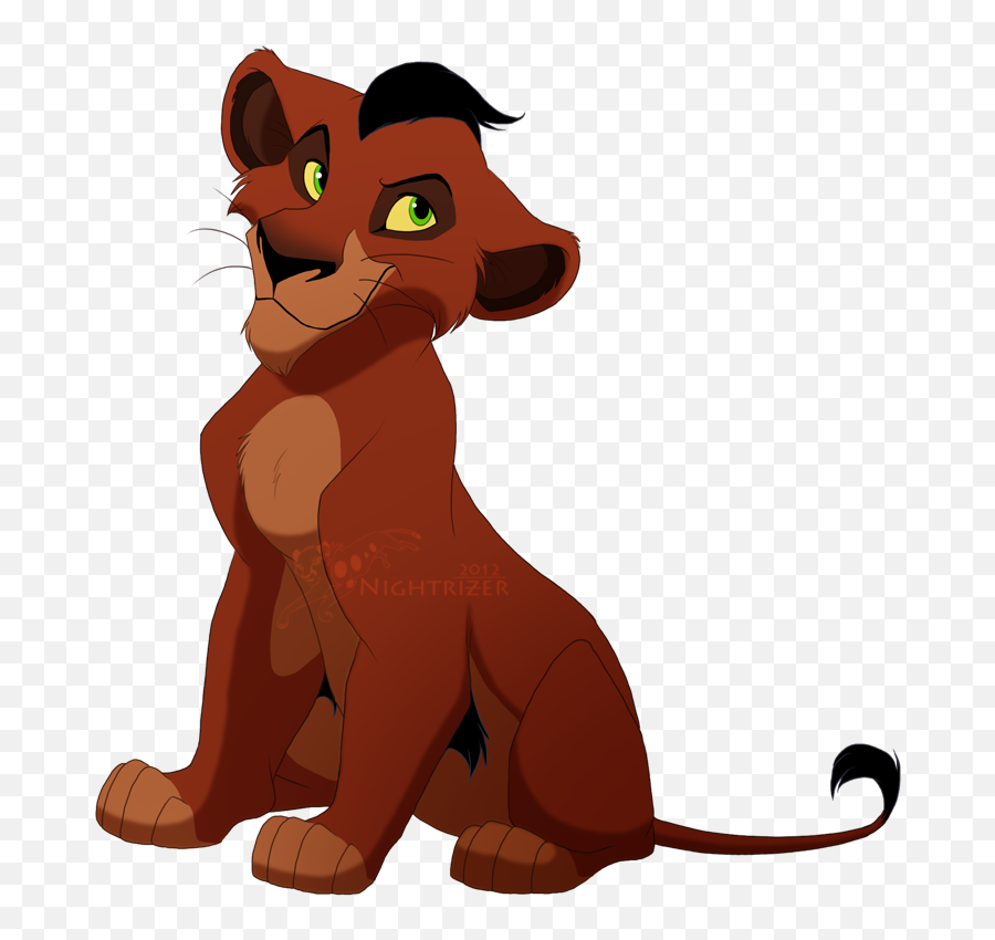 Lk A Young Lion Cub - Scar Lion King Cub Clipart Full Emoji,Scar Clipart