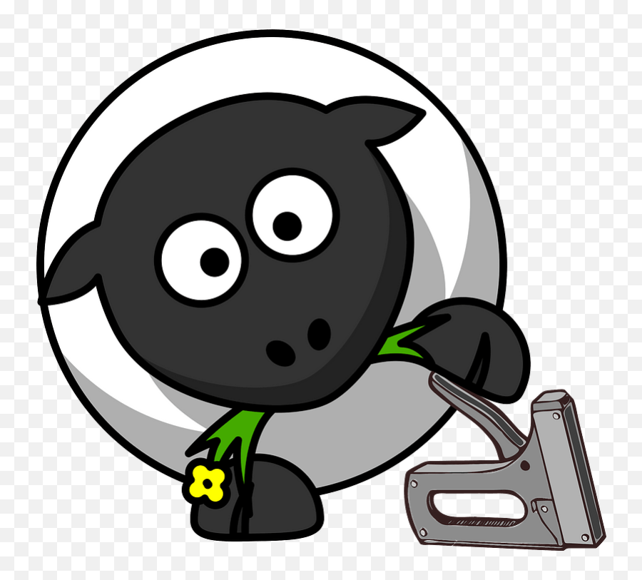 Sheep With Stapler Clipart Free Download Transparent Png Emoji,Stapler Png