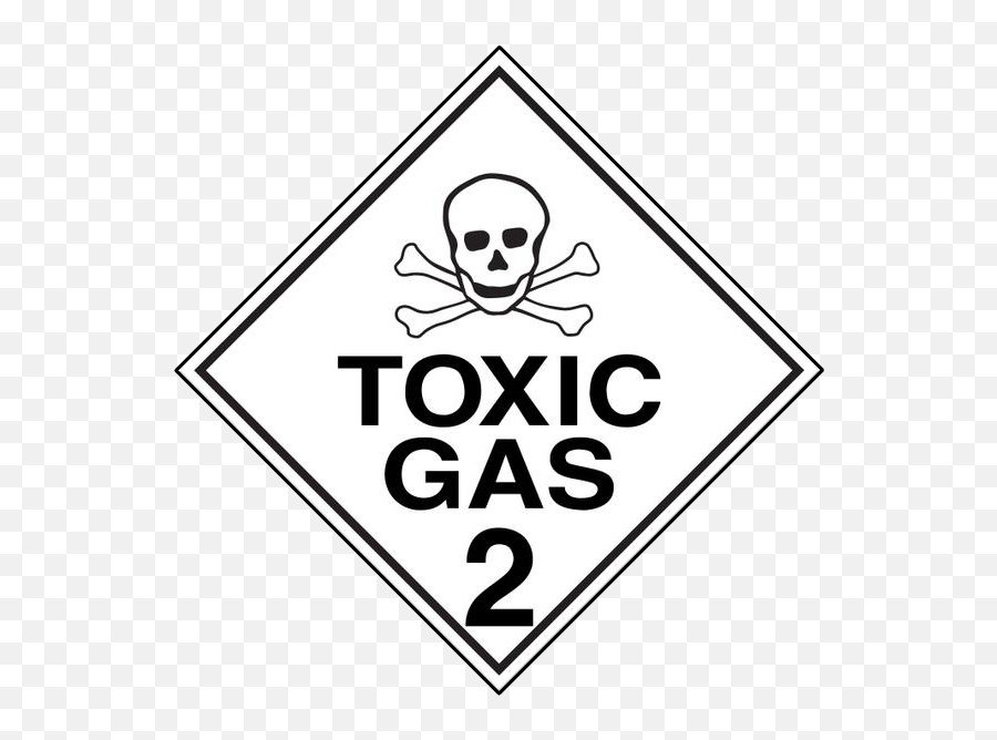 Download Hd Dangerous Goods Sign Toxic Gas - Toxic Gas Sign Emoji,Toxic Symbol Transparent