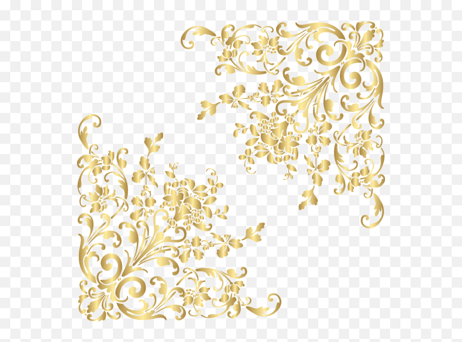 Library Of Silver U0026 Gold Snowflake Border Banner Freeuse Png - Transparent Gold Corner Frame Png Emoji,Gold Border Png