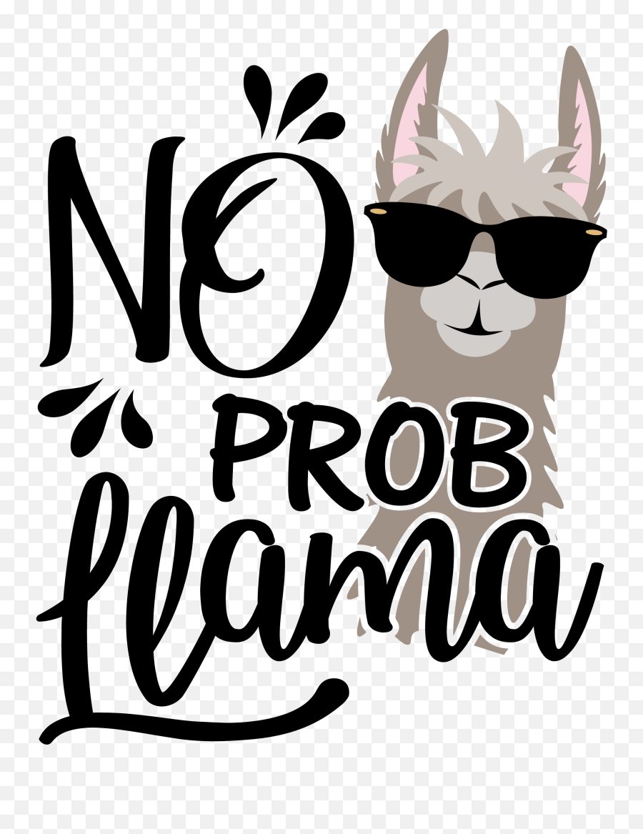 Llama Png - No Prob Llama Party Season Store Llama Transparent No Prob Llama Emoji,Llama Png