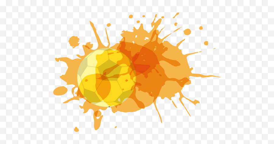 Watercolor Painting Football - Football Splash Png Free Sports Splash Paint Emoji,Watercolor Splash Png