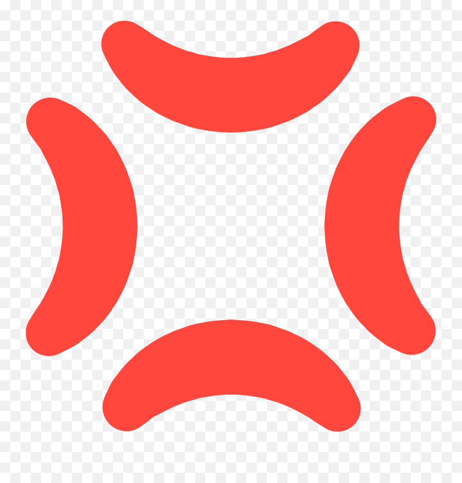 Anger Symbol Emoji Clipart - Dot,Anger Clipart