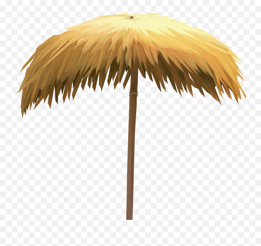 Download Beach Umbrella Clipart Png - Full Size Png Image Straw Beach Umbrella Png Emoji,Umbrella Clipart