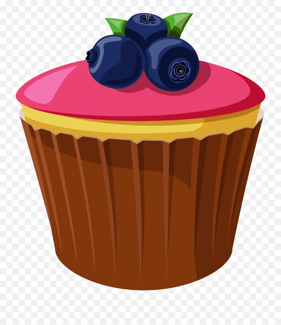 Blueberry Cake Clip Art - Clip Art Library Mini Cake Png Emoji,Blueberries Png