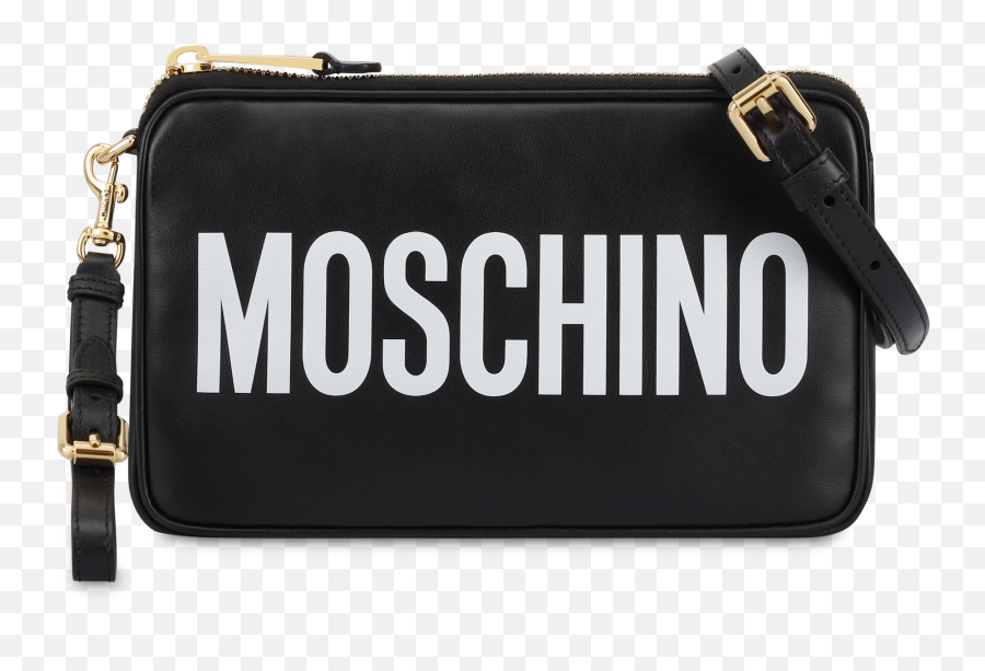 Shoulder Bag With Logo - Moschino Shoulder Bag Black Emoji,Moschino Logo