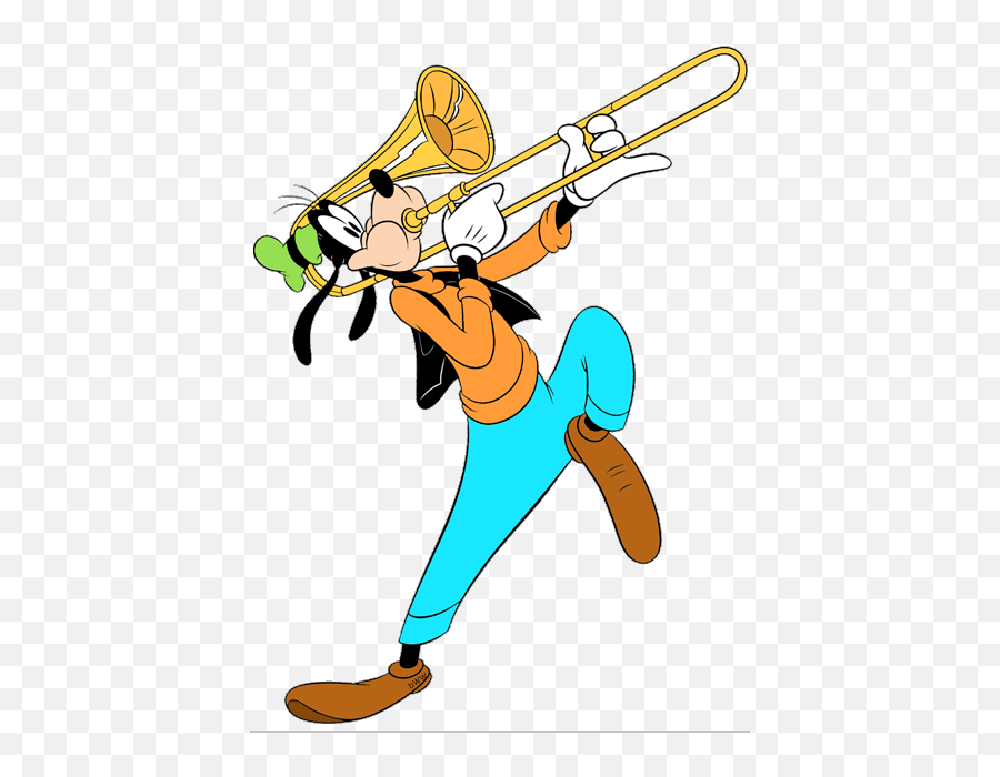 Goofy Clip Art 3 Disney Clip Art Galore - Goofy Music Emoji,Trombone Clipart