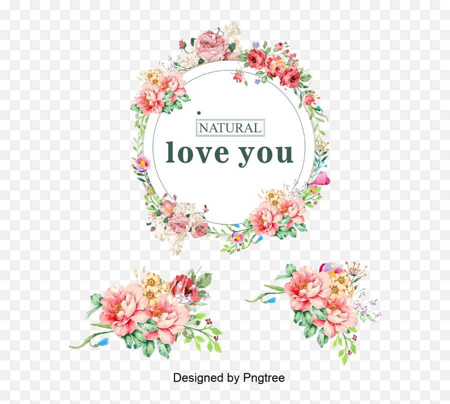 Vector Colored Bouquet Wreath Wreath Flower Garlands - Floral Emoji,Flower Bouquet Clipart
