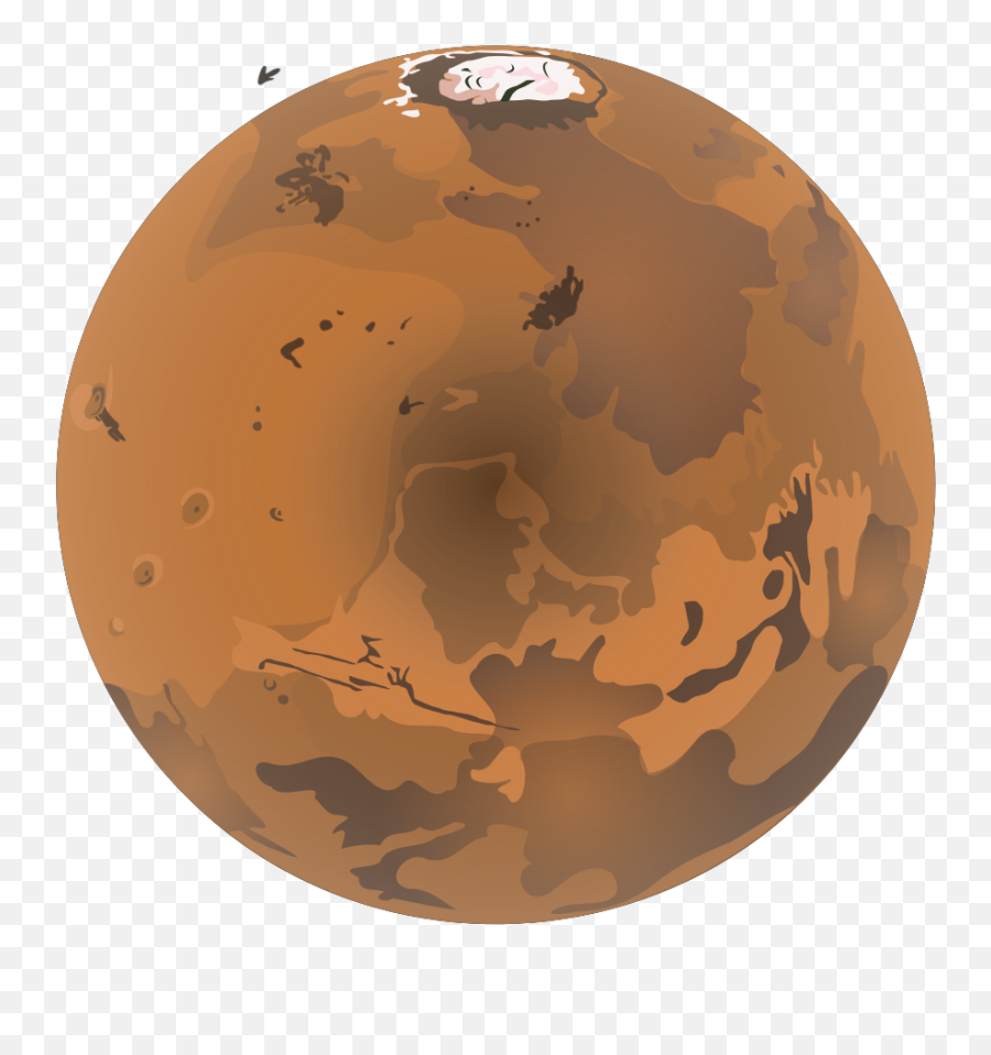 Mars Svg Vector Mars Clip Art - Full Moon Emoji,Mars Clipart