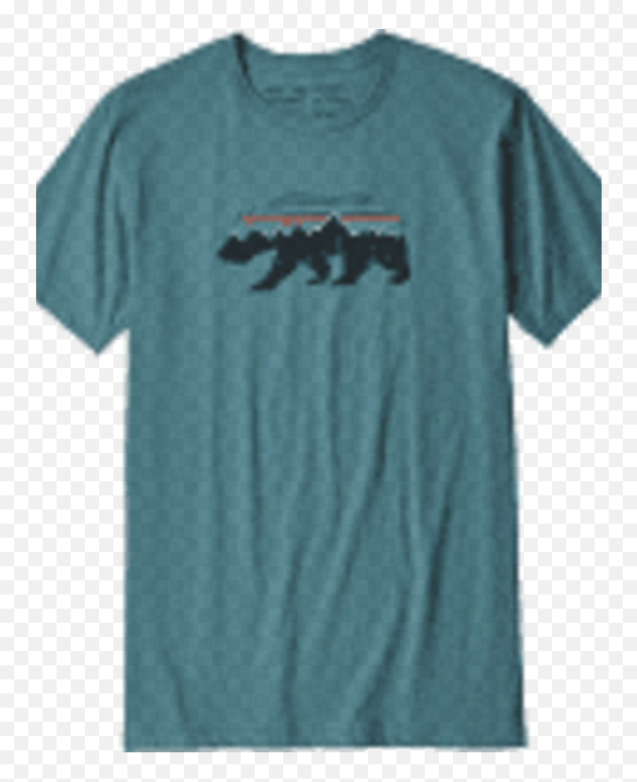Patagonia Mens Fitz Roy Bear Organic T - Short Sleeve Emoji,Patagonia Logo Shirts