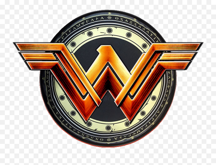 Wonder Woman Pink Logo Transparent Png - Giant Wonder Woman Shield Emoji,Wonder Woman Logo