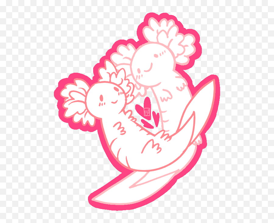 Download Axolotl Clipart Pink Baby - Happy Emoji,Axolotl Clipart