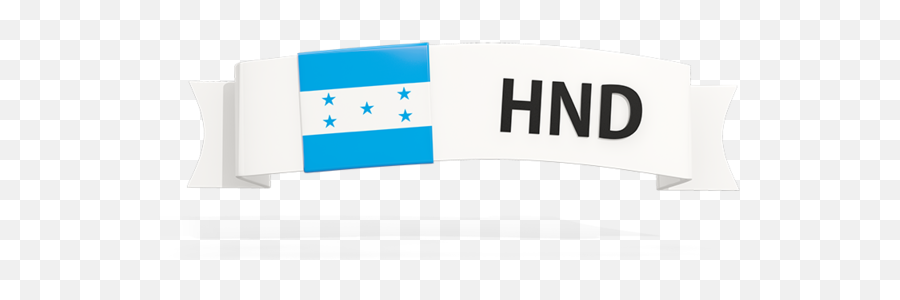 Flag On Banner Illustration Of Flag Of Honduras Emoji,Flag Banner Png