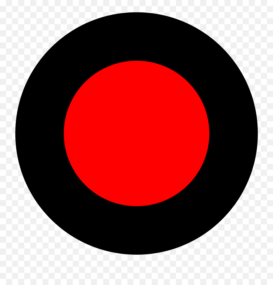 Red Recording Dot Png Black And White Download - Circle Emoji,Black Circle Clipart