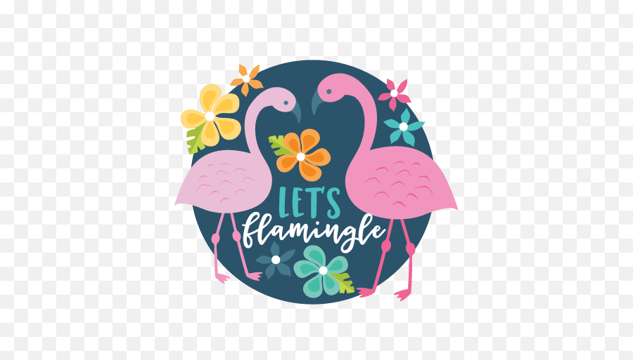 Letu0027s Flamingle Phrase Scrapbook Svg Cuts Emoji,Say Cheese Clipart