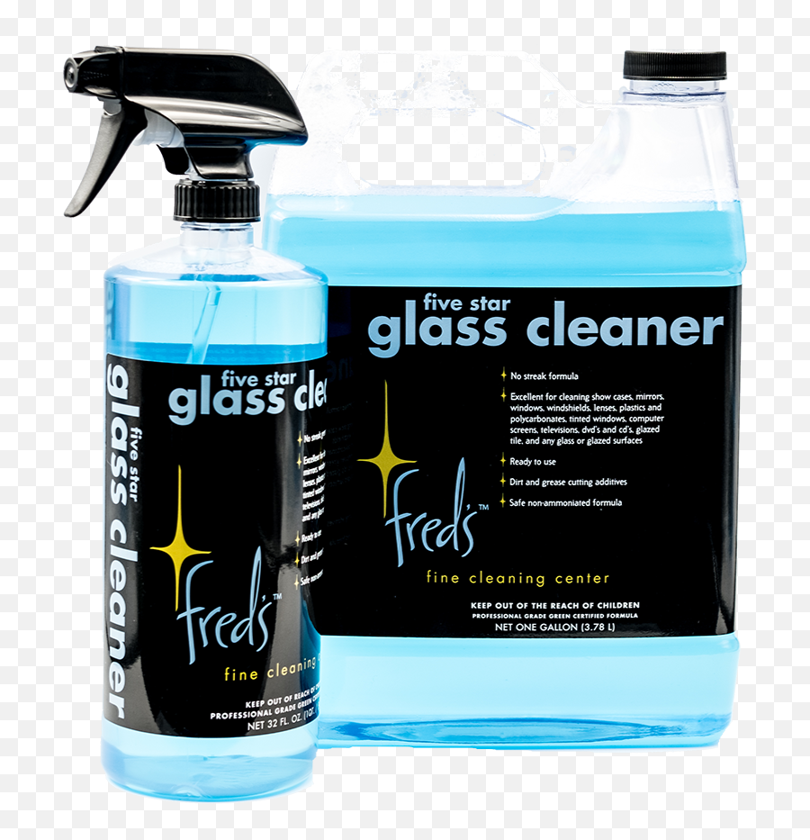 Fredu0027s Five Star Glass Cleaner - Freds Fine Cleaning Center Emoji,Windex Png