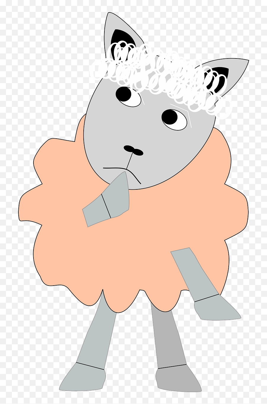 Sheep Lamb Emoji - Free Image On Pixabay,Suspicious Clipart