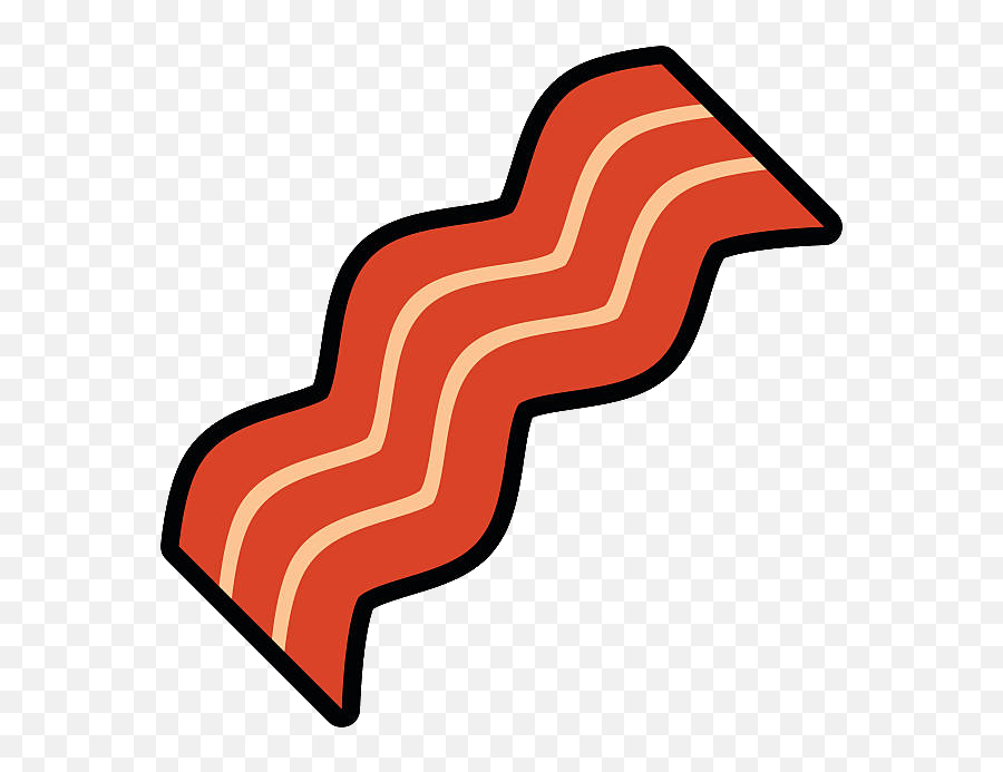 Picture - Vector Bacon Emoji,Bacon Clipart