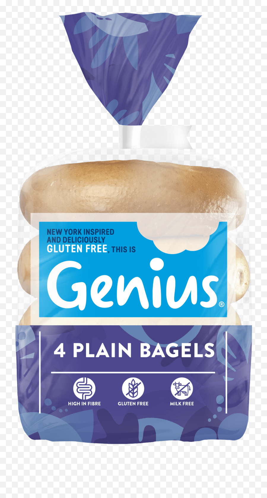 Genius Plain Bagels - Prebiotic Fiber U0026 Gluten Free Emoji,Bagels Png