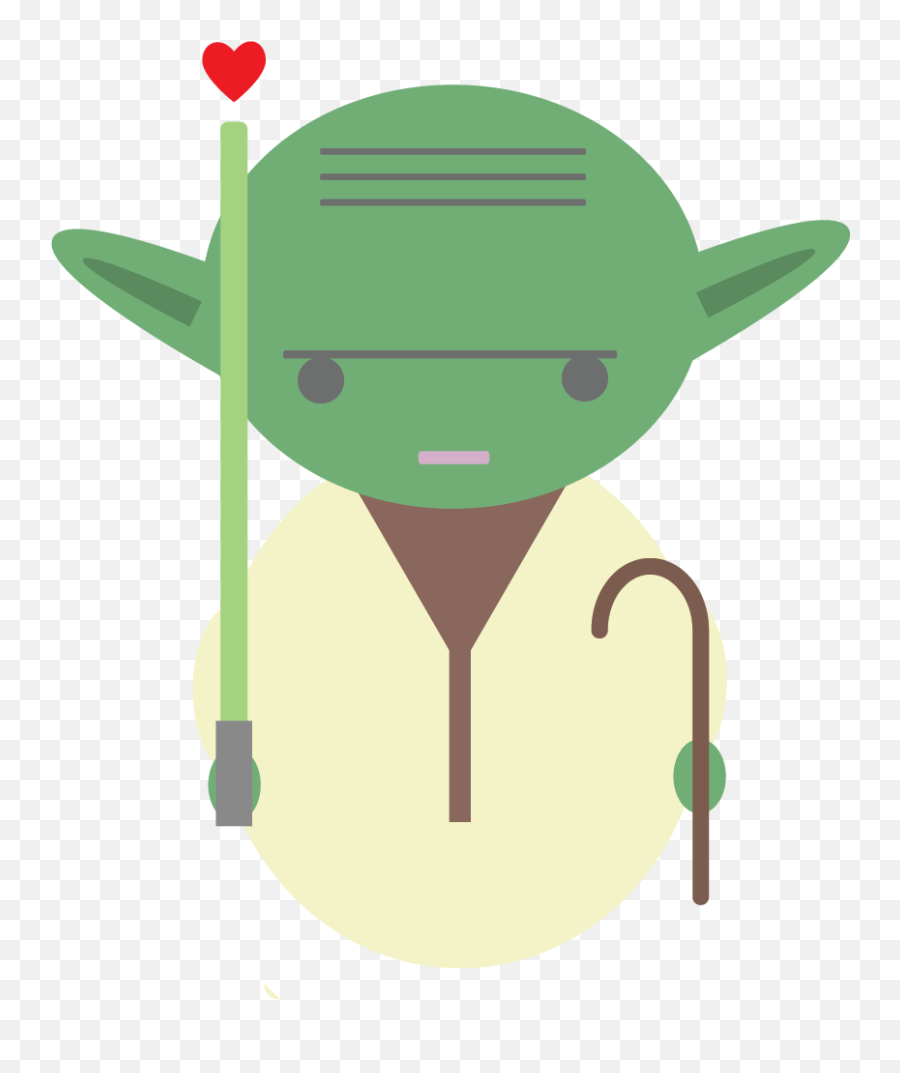 A Valentines Day Yoda - Yoda Emoji,Yoda Png