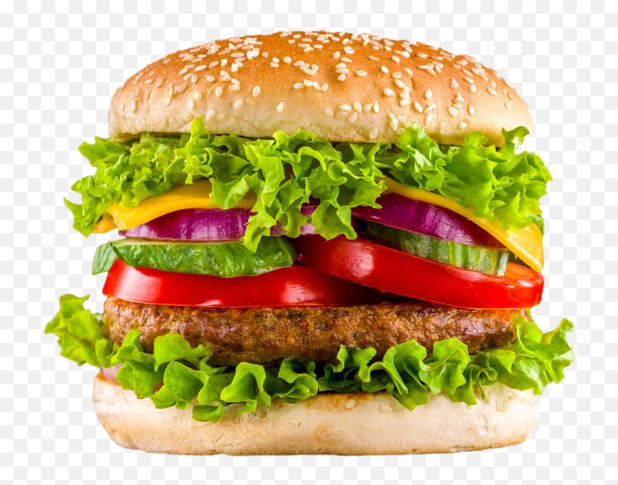 Junk Food Hamburger Png File - Burger Image Hd Png Emoji,Hamburger Png