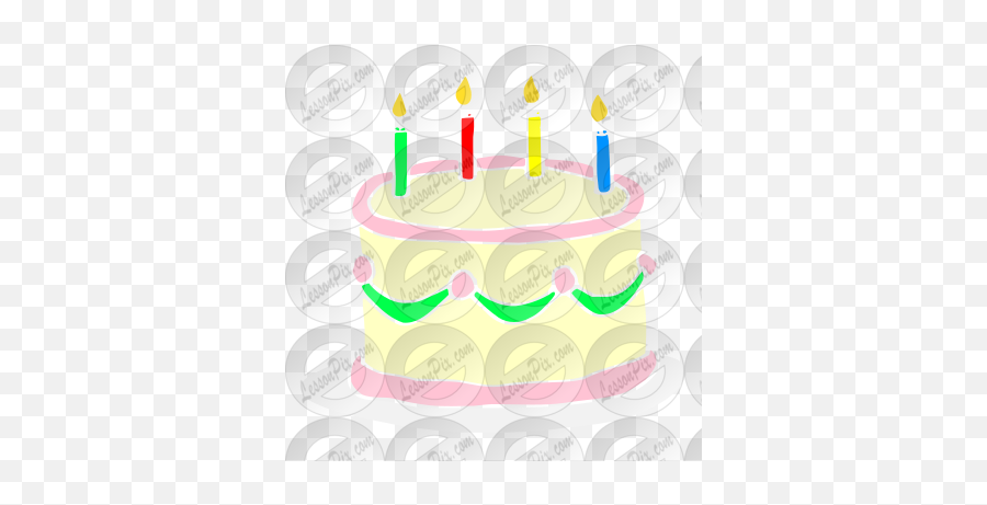 Birthday Cake Stencil For Classroom Therapy Use - Great Event Emoji,Birthday Cake Clipart