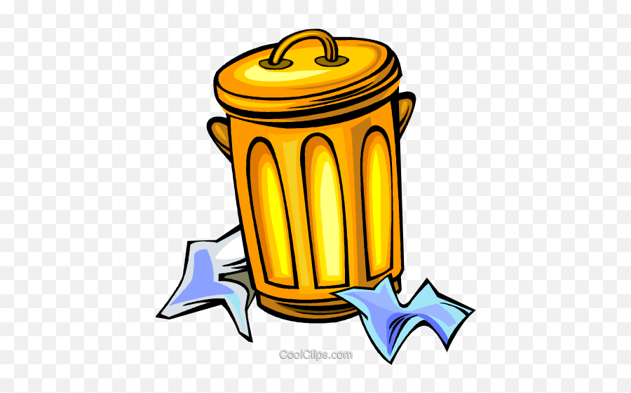 Garbage Can Royalty Free Vector Clip Art Illustration - Vector Lixo Png Emoji,Garbage Clipart