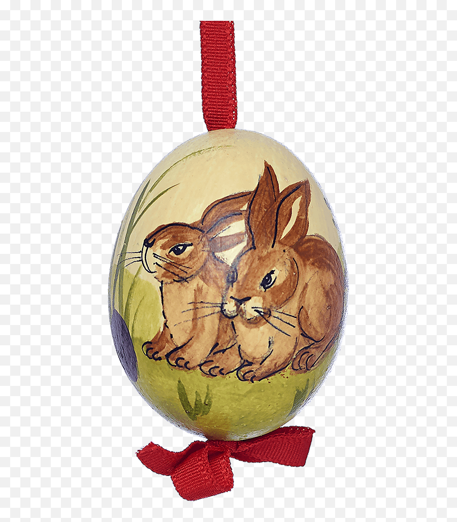 Download Hd Easter Egg Two Sitting Rabbits In The Grass - Domestic Rabbit Emoji,Cartoon Grass Png