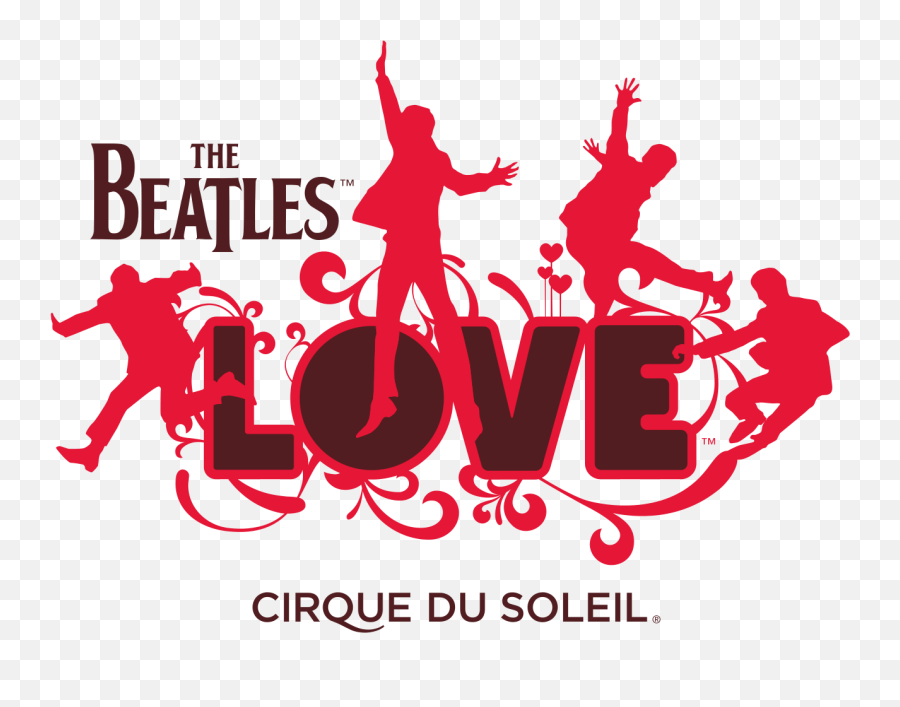 The Beatles Love Logo Cirque Du Soleil - Beatles Love Cirque Du Soleil Logo Emoji,The Beatles Logo