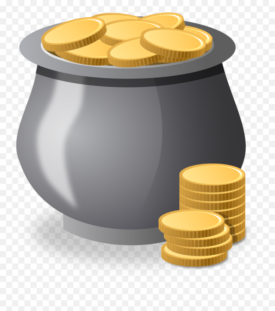 Money Pot Clipart - Money Pot Png Emoji,Pots Of Gold Clipart