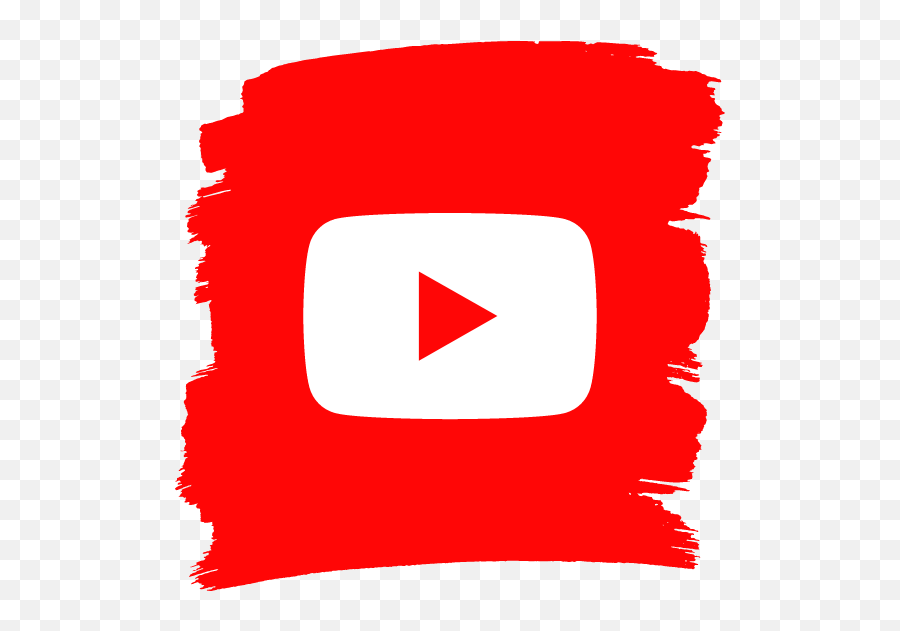 Brushy Red Youtube Graphic - Vertical Emoji,Youtube Logos