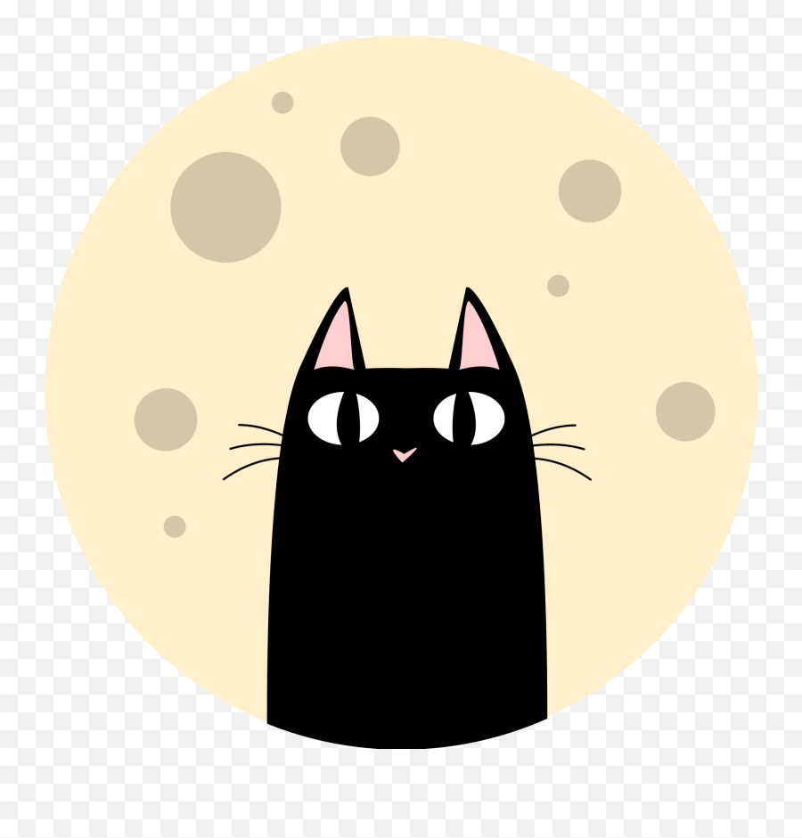 Black Cat Clipart - Full Size Clipart 1096472 Pinclipart Dot Emoji,Black Cat Clipart
