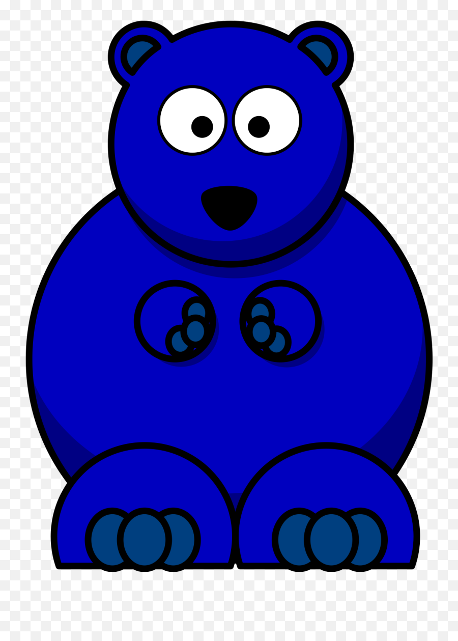Dark Blue Bear Svg Vector Dark Blue Bear Clip Art - Svg Clipart Emoji,40 Clipart