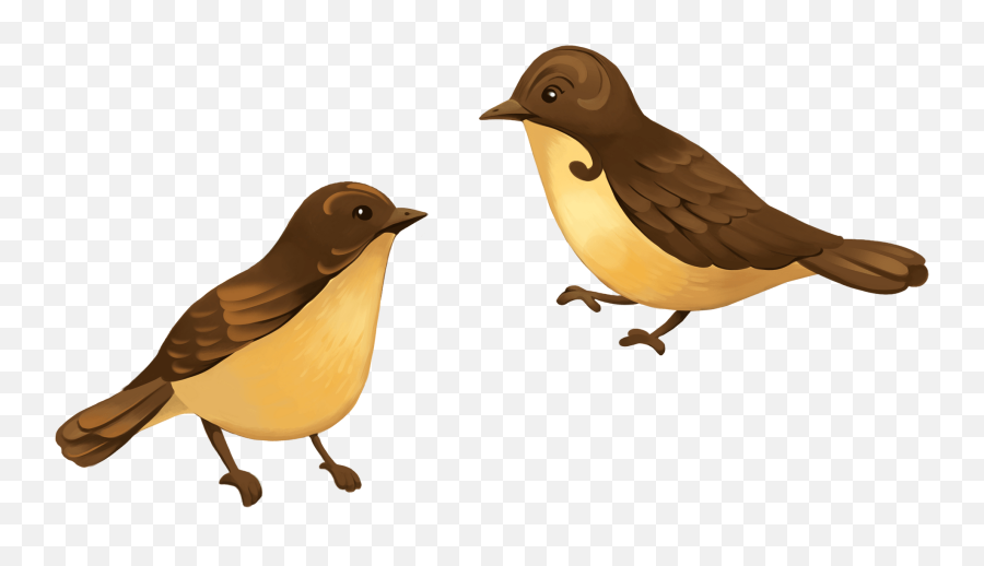 Two Birds Clipart - Two Birds Clipart Emoji,Bird Clipart