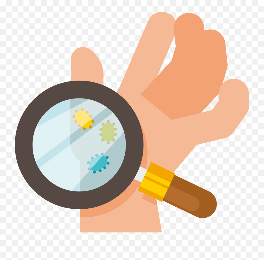 Bacteria - Germs On Hands Clipart Png Emoji,Bacteria Clipart