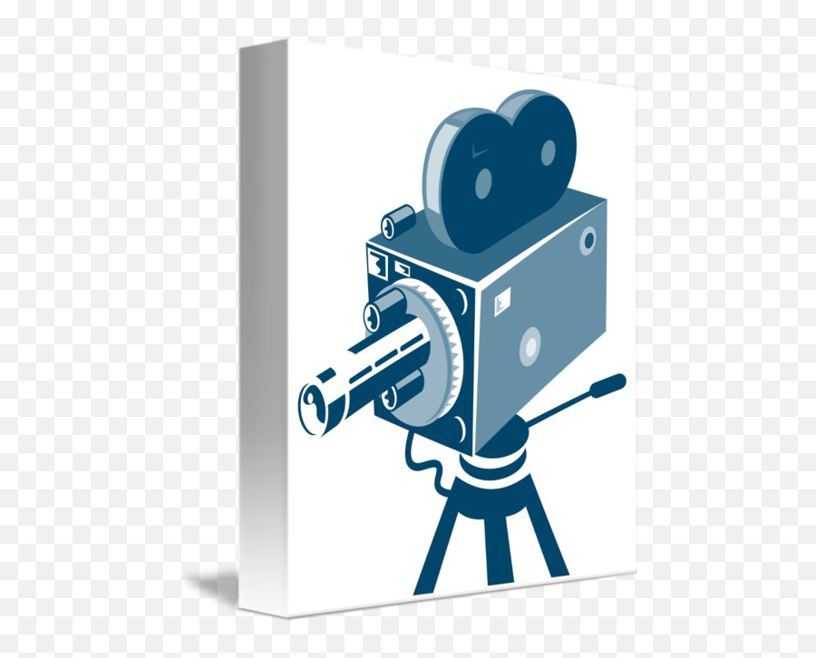 Vintage Video Movie Camera Retro Shower Curtain - 511x650 Emoji,Vintage Camera Clipart