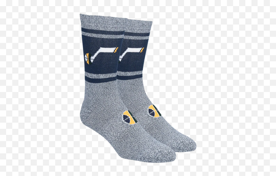 Jazz Cross Court Sock - Navy Primary Stance Utah Emoji,Nba Logo Socks