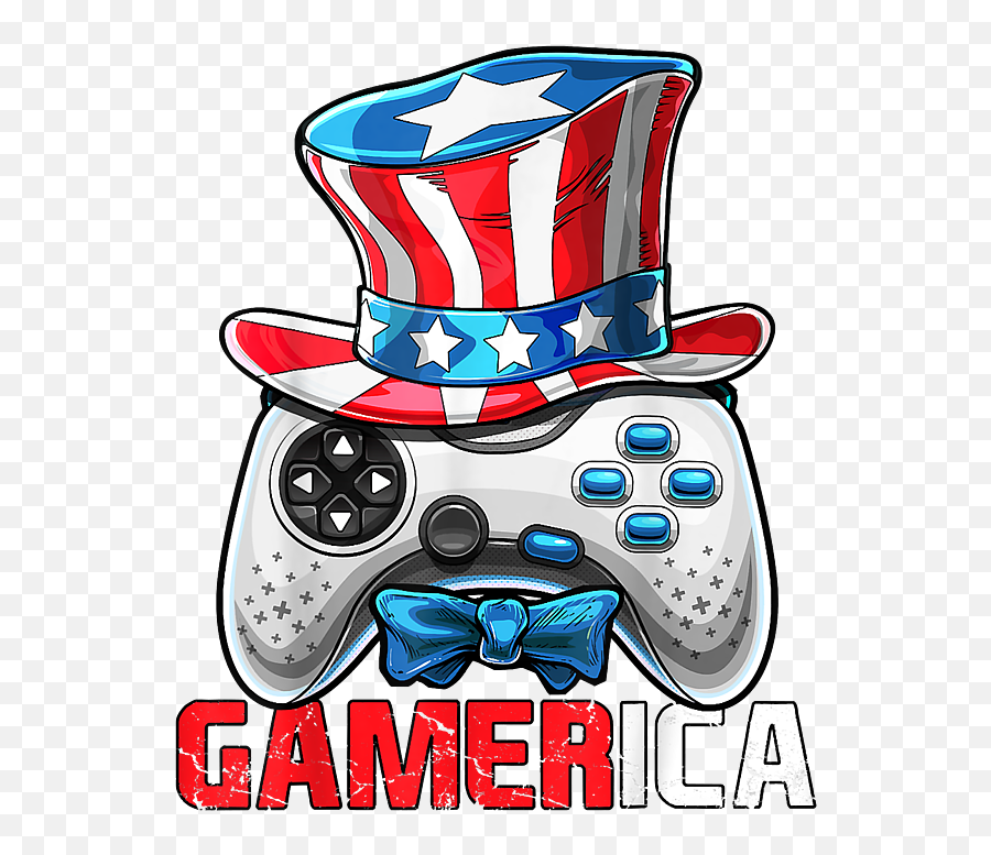 Gamerica 4th Of July Video Game American Flag Uncle Sam Boys Emoji,Videogame Clipart