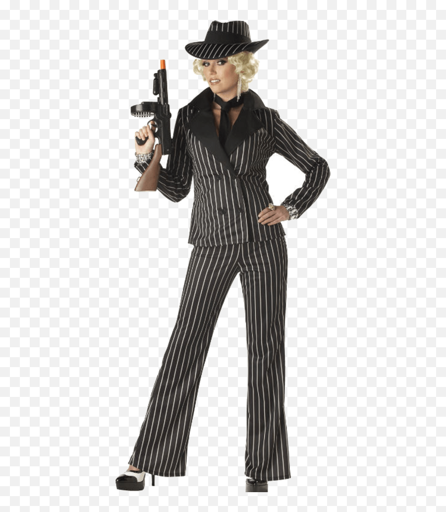 Download Hd Adult Gangster Lady Costume - 1920u0027s Female Emoji,Gangster Transparent
