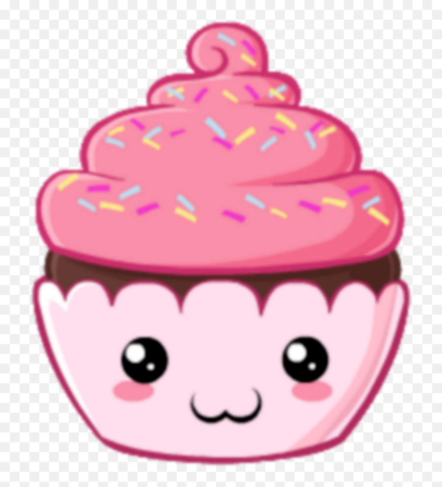 Kawaii Cute Cupcakes Clipart - Full Size Clipart 3684426 Cute Cupcake Clip Art Emoji,Cupcakes Clipart