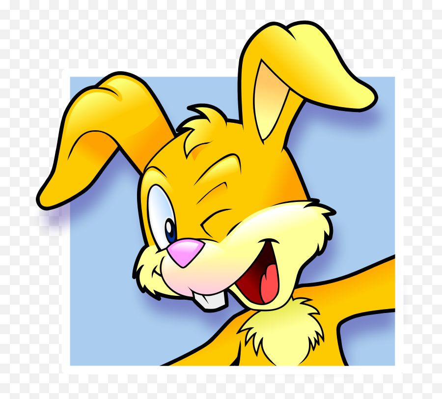 Free Cartoon Bunny Clipart 2 Pages Of - Easter Bunny Winking Emoji,Easter Bunny Clipart