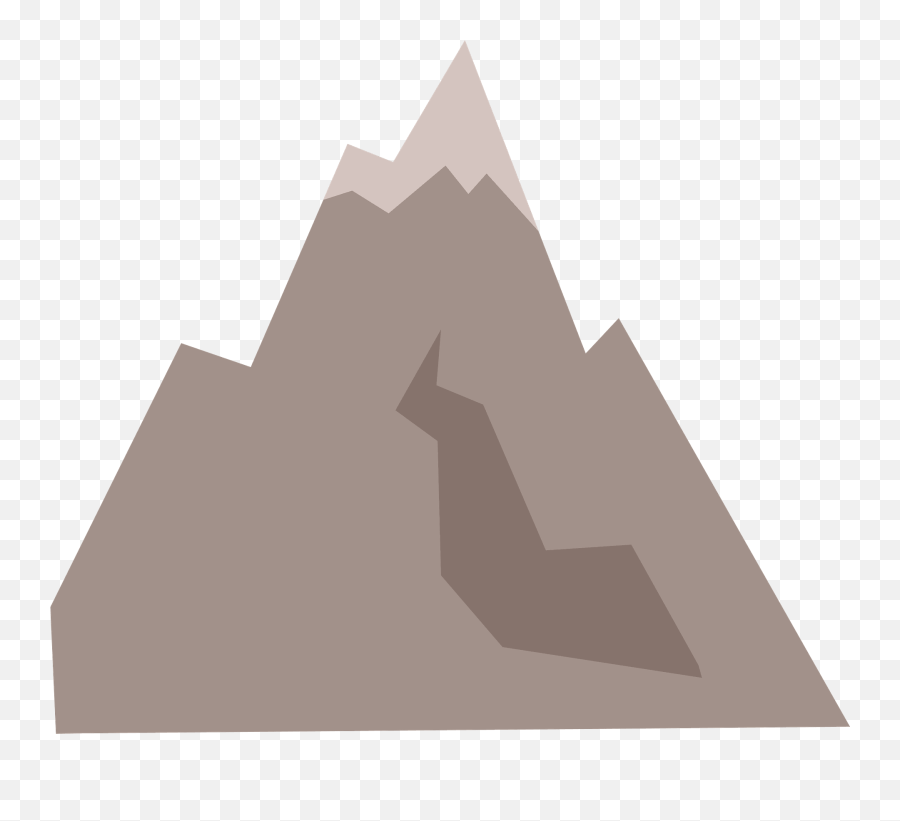 Mountain Clipart - Language Emoji,Mountain Range Clipart