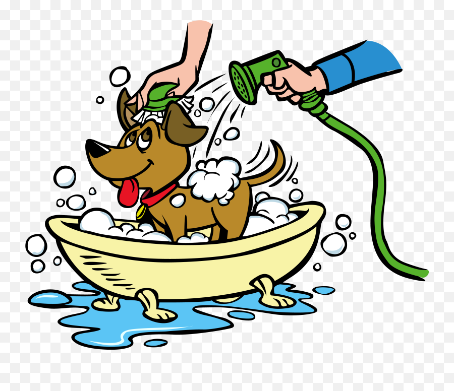How Often Should You Wash Your Dog - Wash The Dog Cartoon Emoji,Bathtime Clipart