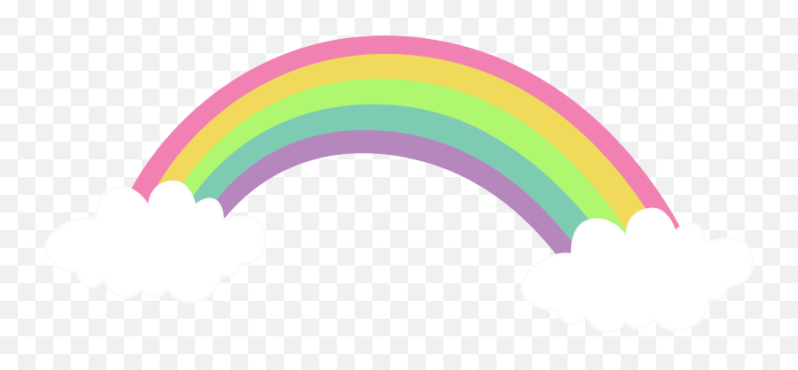 Art Rainbow Transparent Clip Art - Transparent Background Rainbow Clipart Transparent Emoji,Rainbow Clipart